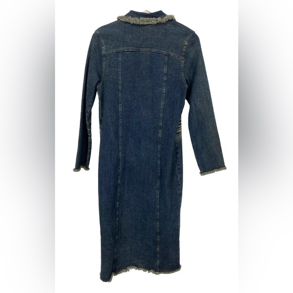 Vtg Y2K long denim coat - Picture 8 of 8